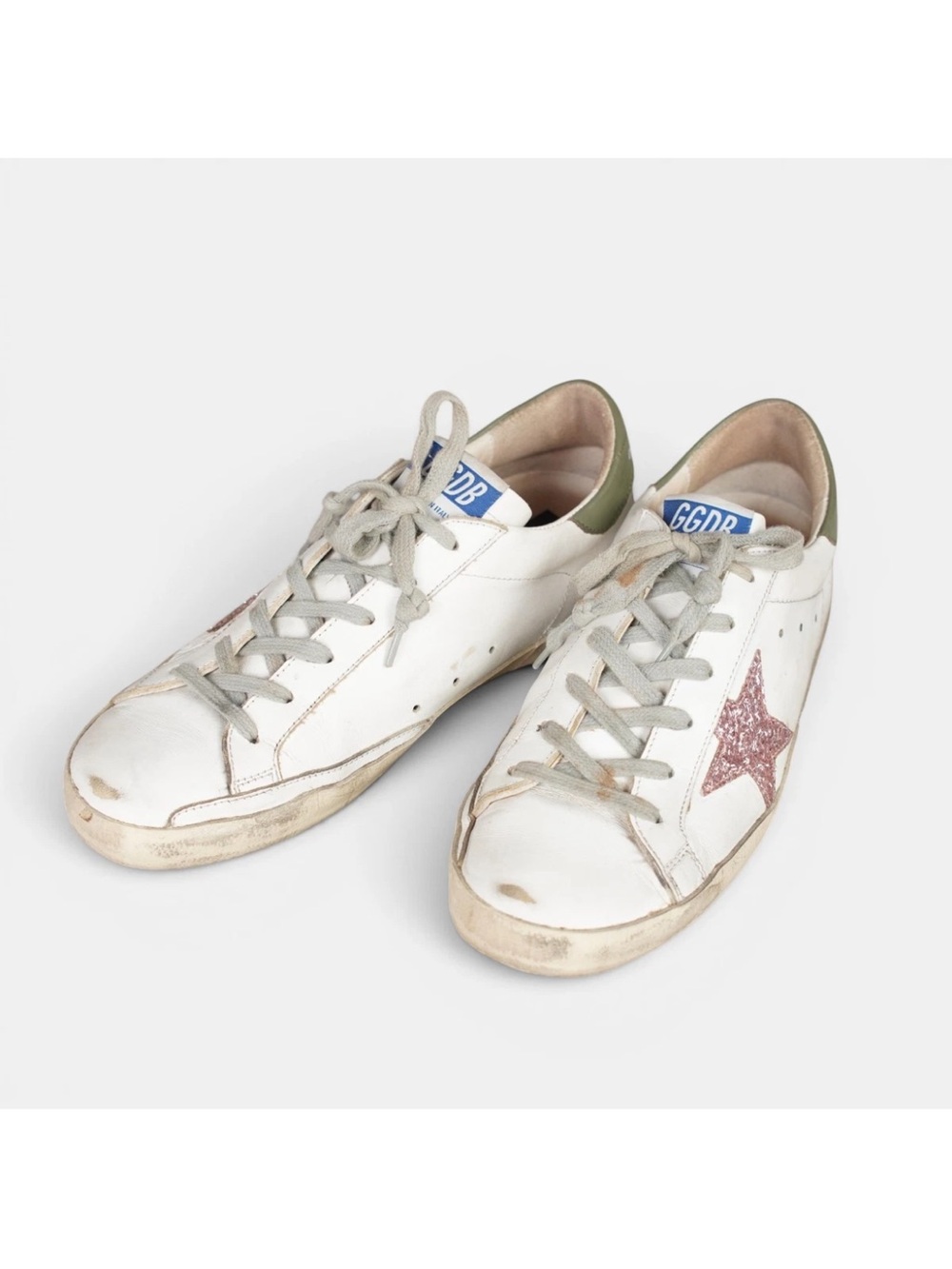 Golden Goose Super-Star Private Edition 182/328 Womens EU39 US 9 Glitter Star
